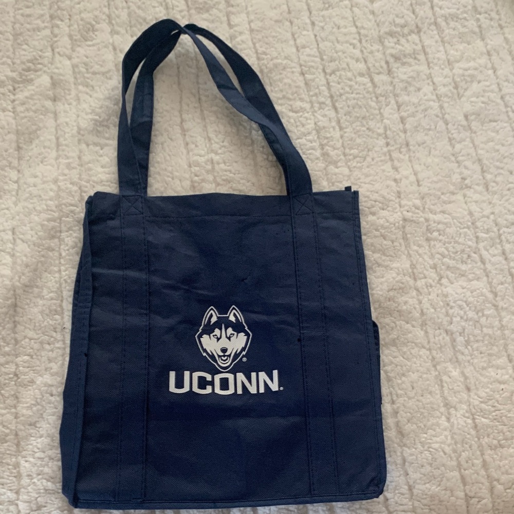 UCONN Navy Blue Tote Bag